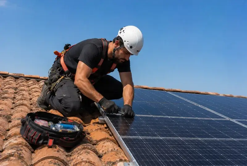 Maintenance et monitoring de panneaux solaires à Hautefort