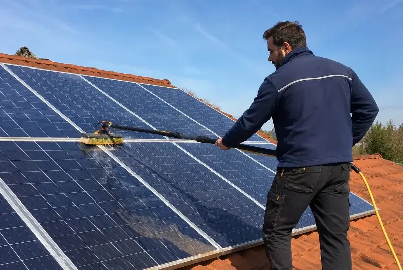 Nettoyage et entretien de panneaux solaires à Hautefort