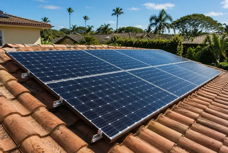 Installation de panneaux solaires à Hautefort